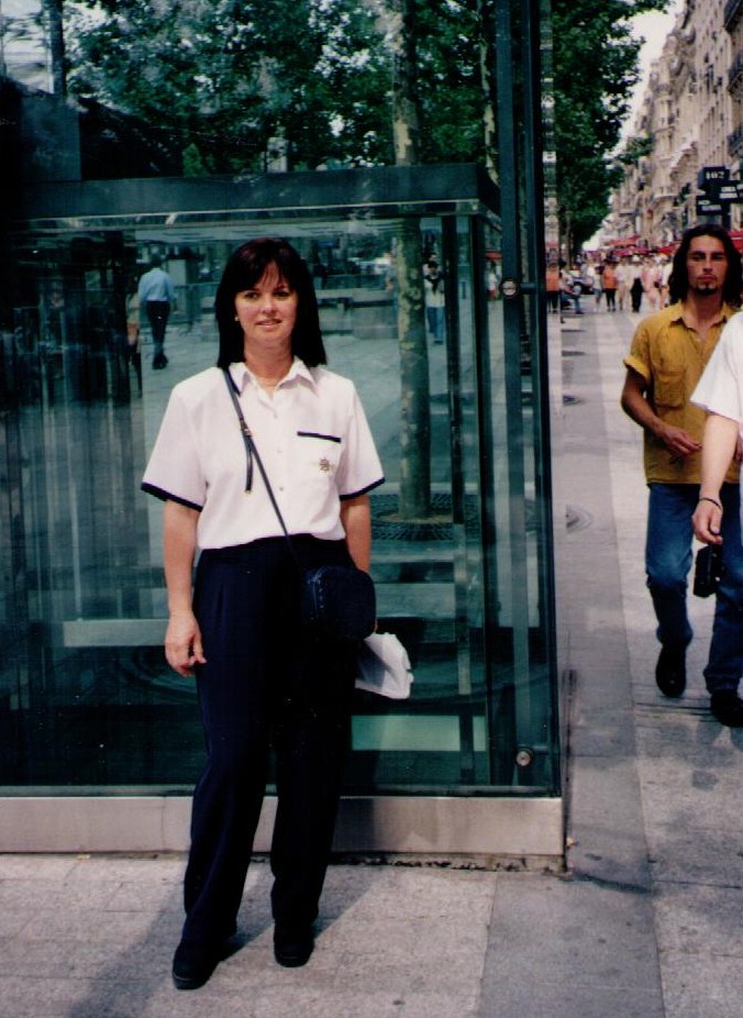 Ruthy Cory shopping in Singapore